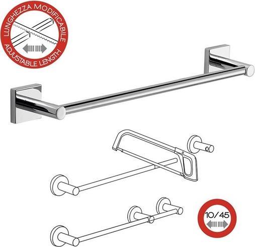 Productafbeelding Domoletti Macao Handdoekhouder 45 Verchroomd
