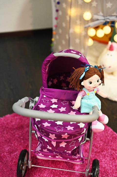 Immagine prodotto Knorrtoys Puppenwagen Coco - star dark pink