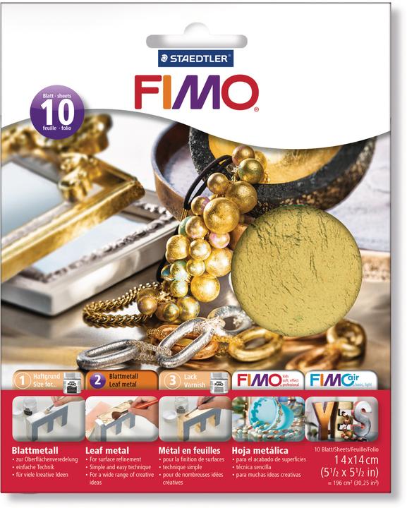 Actual product image Fimo leaf metal