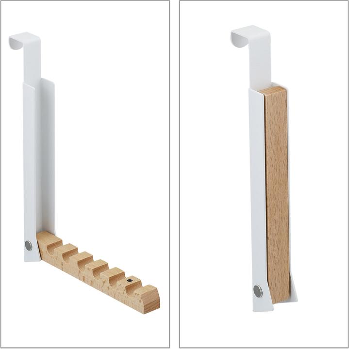 Actual product image Relaxdays Door coat rack foldable
