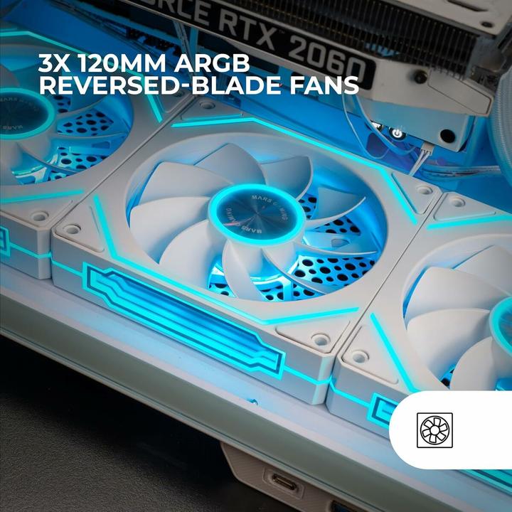 Produktbild Mars Gaming Mf-Linkfinitykit2rw (120 mm)