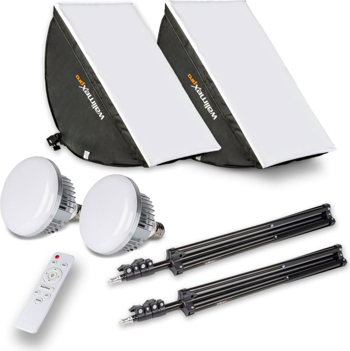 Immagine prodotto Walimex pro 60W Softbox Bi Color Kit 2 (Soft box)