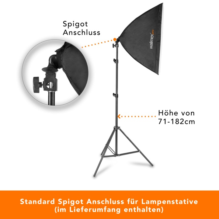 Immagine prodotto Walimex pro 60W Softbox Bi Color Kit 2 (Soft box)