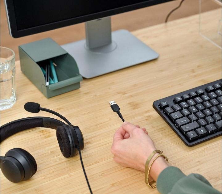Actual product image Trust HS-260 USB-ENC PC HEADSET (Cable, USB-A)