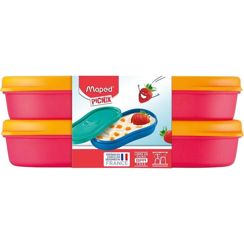 Thumbnail - Maped Snackbox 150ml 2er Concept Kids pink, Lunchbox, Orange, Rot