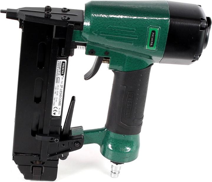 Productafbeelding Prebena Pneumatisch spijkerapparaat 2P-J/ES 40 COMBI 5 tot 7 bar - in draagkoffer + J 40 CNKHA Stauc