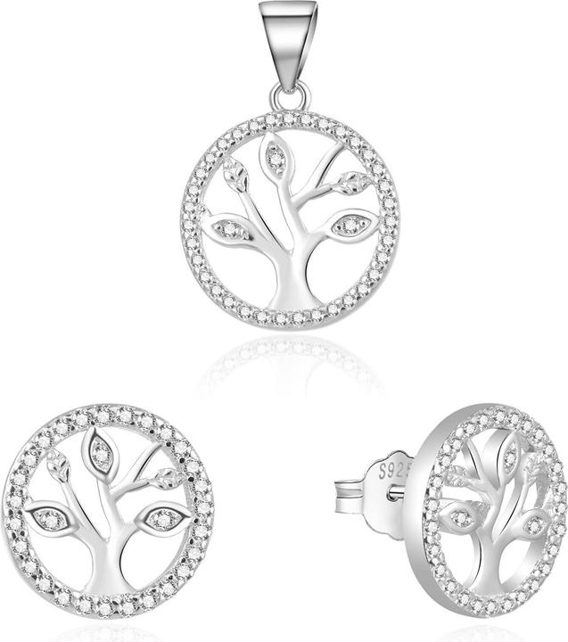 Produktbild Beneto Tree of Life Matching Jewelry Set AGSET235L (Pendant, Earrings)