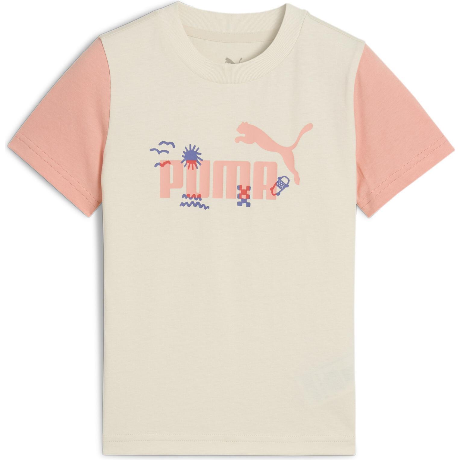 Puma, Jungen, Sportshirt, Sandy Adventures Tee Ps (98), Weiss, 98