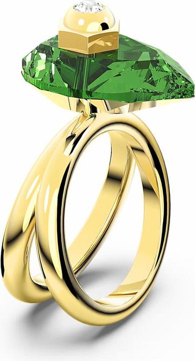 Image du produit Swarovski Numina Bague goutte d'eau vert or (60)