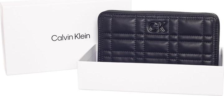 Actual product image Calvin Klein Re-Lock Quilt Zip Around Wallet L CK Black