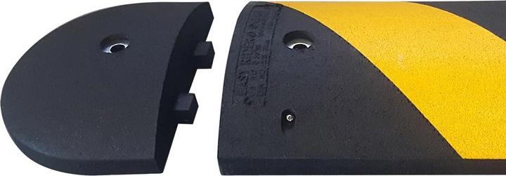 Moravia Easy-Rider-Fahrbahnschwelle 75 mm Abschlusselement mit Zapfen, schwarz