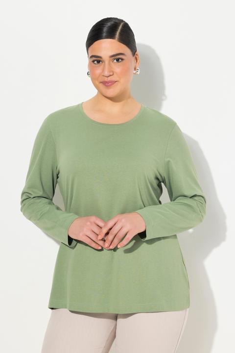Produktbild Ulla Popken bis 64, Oberteil, Langarmshirt, Basic, Langarm, Rundhalsausschnitt (42, 44)