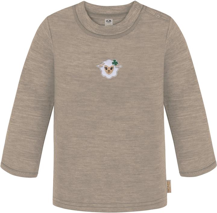 Normani 2er Pack Baby Merino Longsleeve „Taupo" - 9473