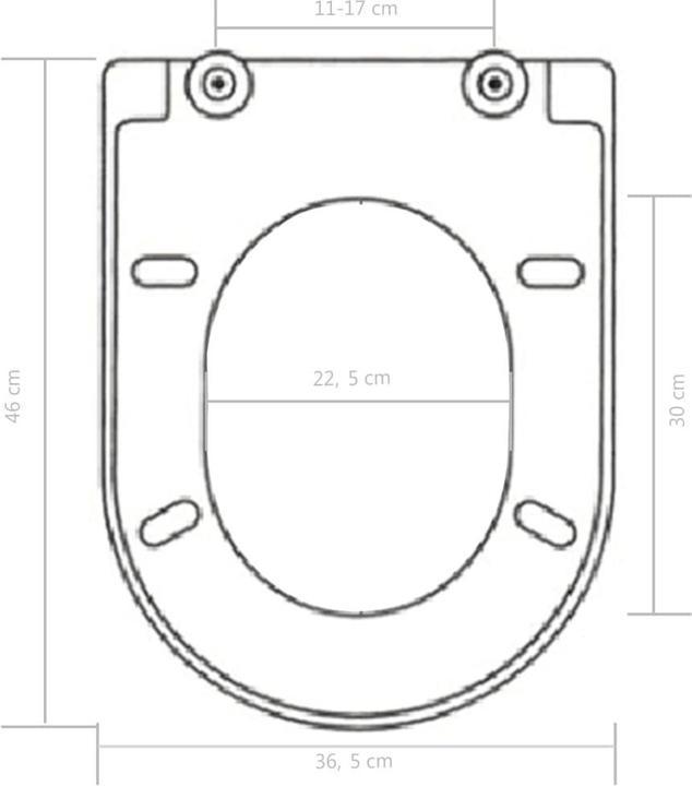 Produktbild vidaXL Toilettendeckel mit Absenkautomatik