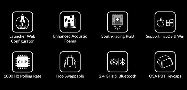 Immagine prodotto Keychron K10 Max (USA, Cablato, Senza fili)