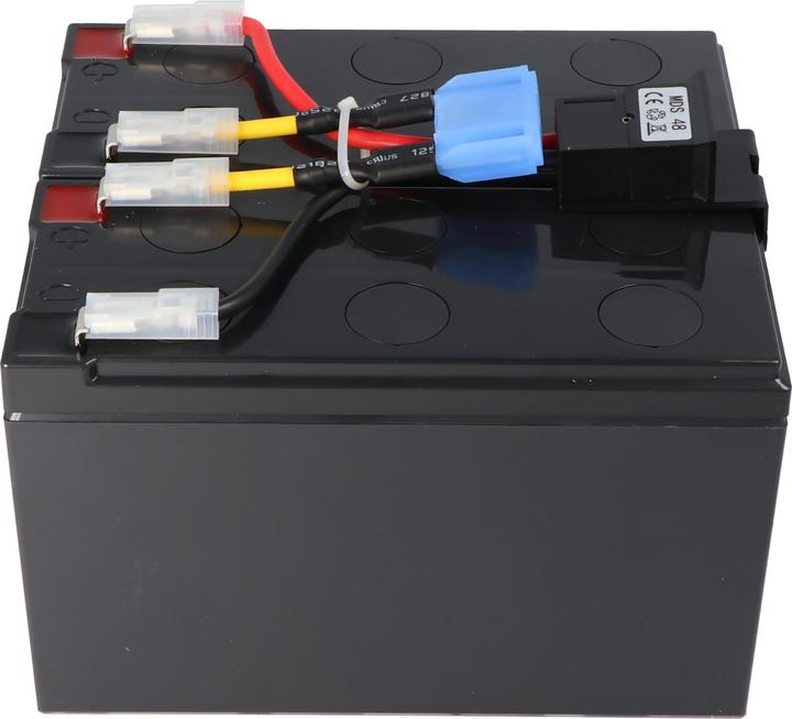 Produktbild CSB Nachbau Akku exakt passend für den APC-RBC48 Akku vormontiert mit Kabel und Stecker
