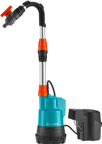 Actual product image Gardena Rain drum pump Li18 incl. battery