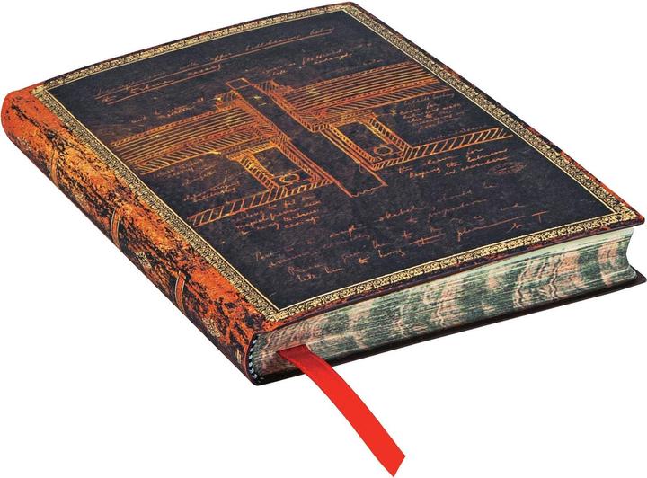 Actual product image Paperblanks Flexis Tesla, sketch of a turbineMiniUNL (Hardcover)