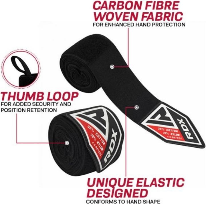 Image du produit Rdx Hand Wraps Black Plus