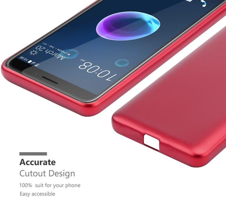 Produktbild Cadorabo TPU Matt Metallic Cover (HTC Desire 12)