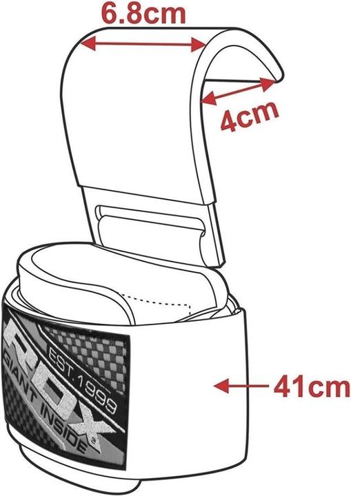 Produktbild Rdx Gym Hook Strap Blue Plus (One Size)