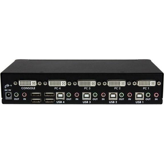 Thumbnail - StarTech 4 Port USB Dvi Kvm Switch, KVM Switch, Schwarz
