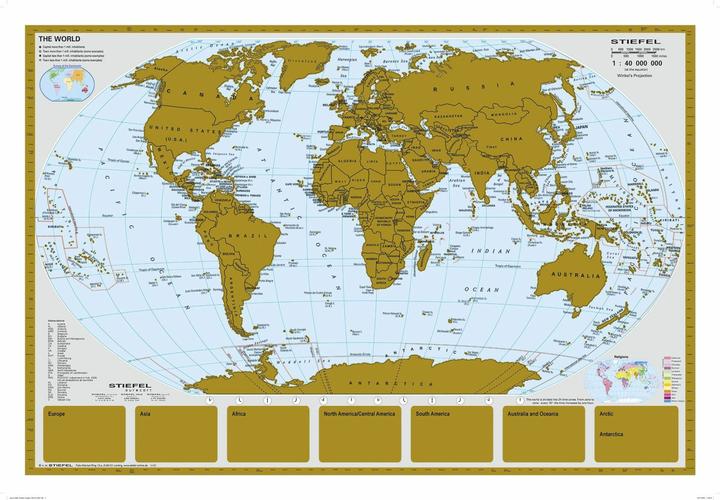 Produktbild Stiefel:Scratchmap/Rubbelkte THE WORLD