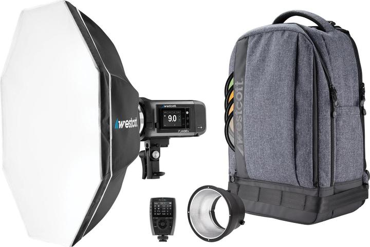 Westcott Blitzgerät FJ400 II Strobe 1-Light Rucksack-Set (Sony)