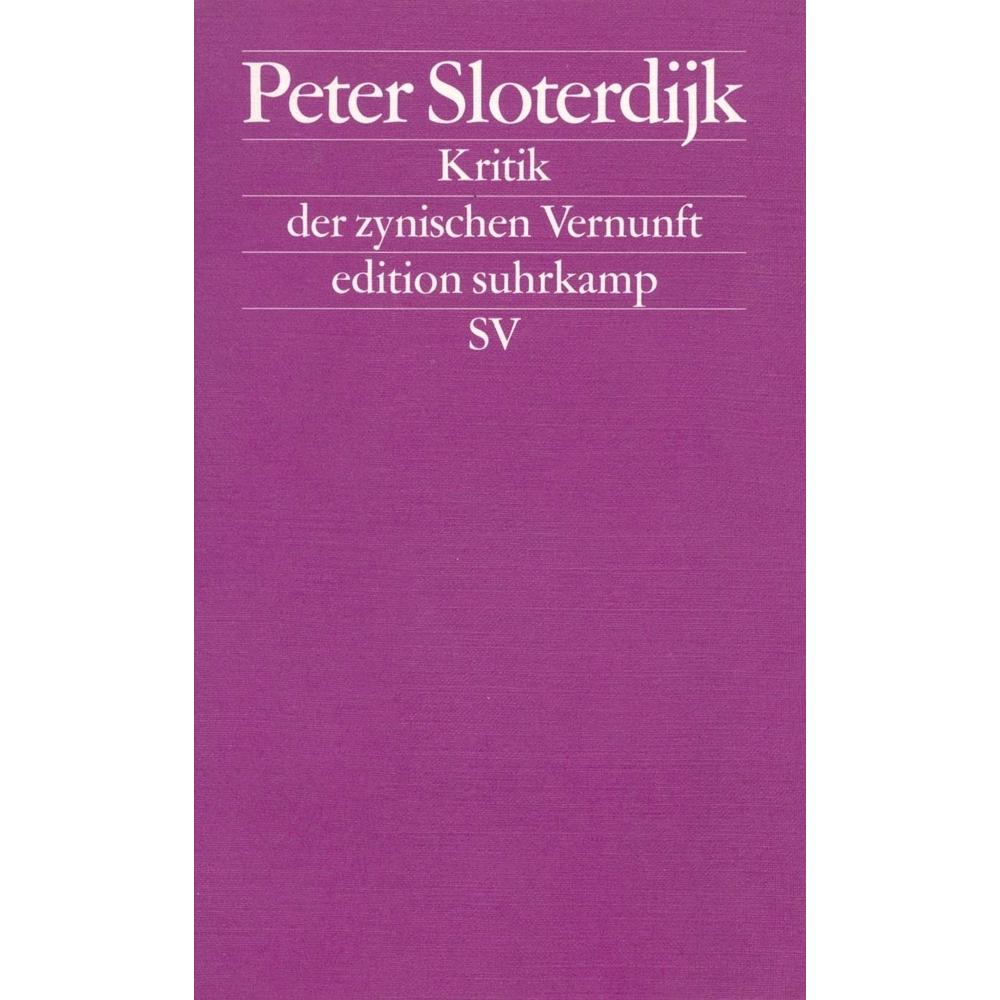 Kritik der zynischen Vernunft, Fachbücher von Peter Sloterdijk