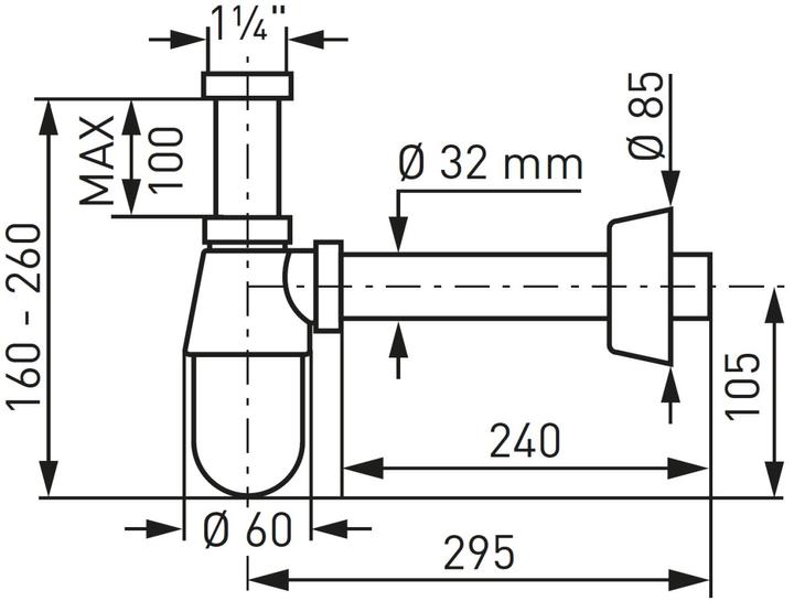 Produktbild Diaqua Siphon (Flaschensiphon, 1 1/4")