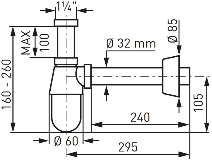Actual product image Diaqua Siphon (Bottle siphon, 1 1/4")