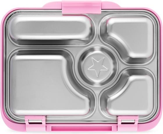 Actual product image Yumbox Presto (5 compartments) Rose Pink, Stainless Steel Snack Box