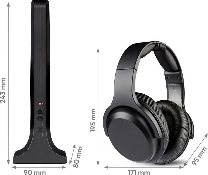 Actual product image Medion Kabellose Over-Ear Funkkopfhörer HS-1 (ANC, Cable, Wireless)