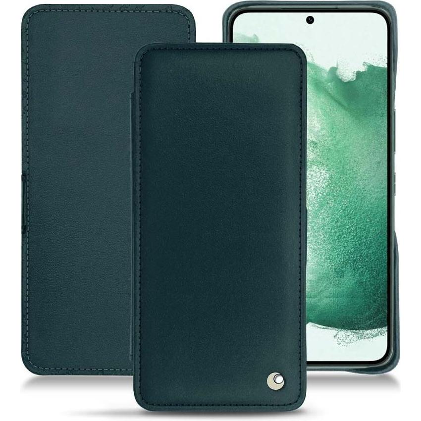 Noreve Lederschutzhülle horizontal (Samsung Galaxy S22+ 5G), Smartphone Hülle, Blau