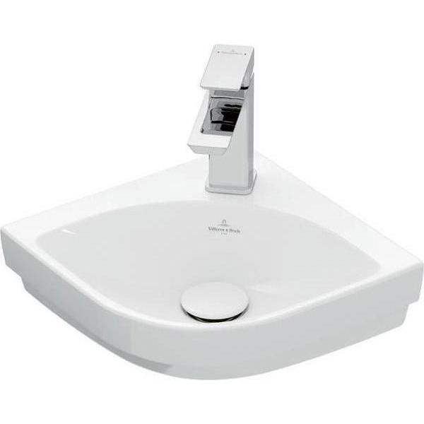 Villeroy & Boch, Waschbecken, V&B Eck-Handwaschbecken SUBWAY 3.0 320mm Schenkell. o ÜL m HL we C+ (395 mm, 345 mm)
