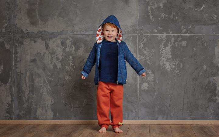 Produktbild loud + proud Jacke Wollfleece Ultramarin (80)
