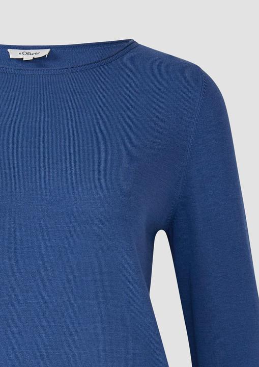 Produktbild s.Oliver Strickpullover Weicher Feinstrickpullover mit Rollkanten (44)