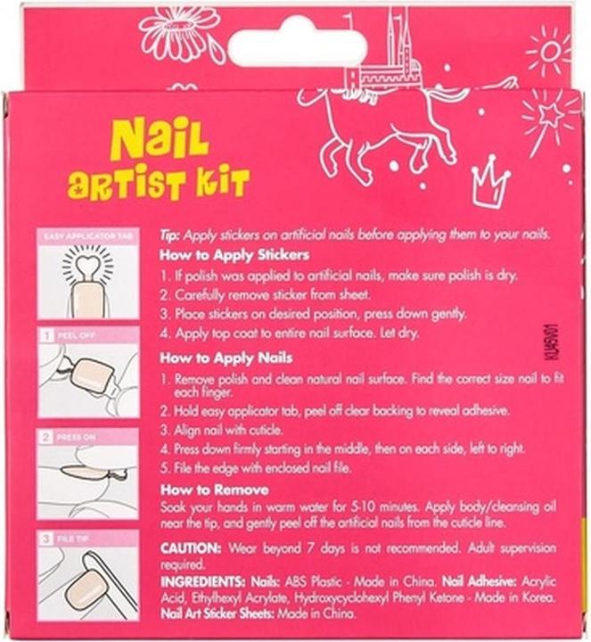 Immagine prodotto KISS My Face - Kit per artisti delle unghie imPRESS Kids - Unghie autoadesive per bambini