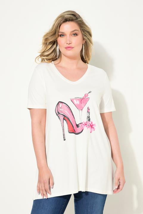 Produktbild Miamoda T-Shirt, A-Linie, Pumps-Motiv, Halbarm (52)