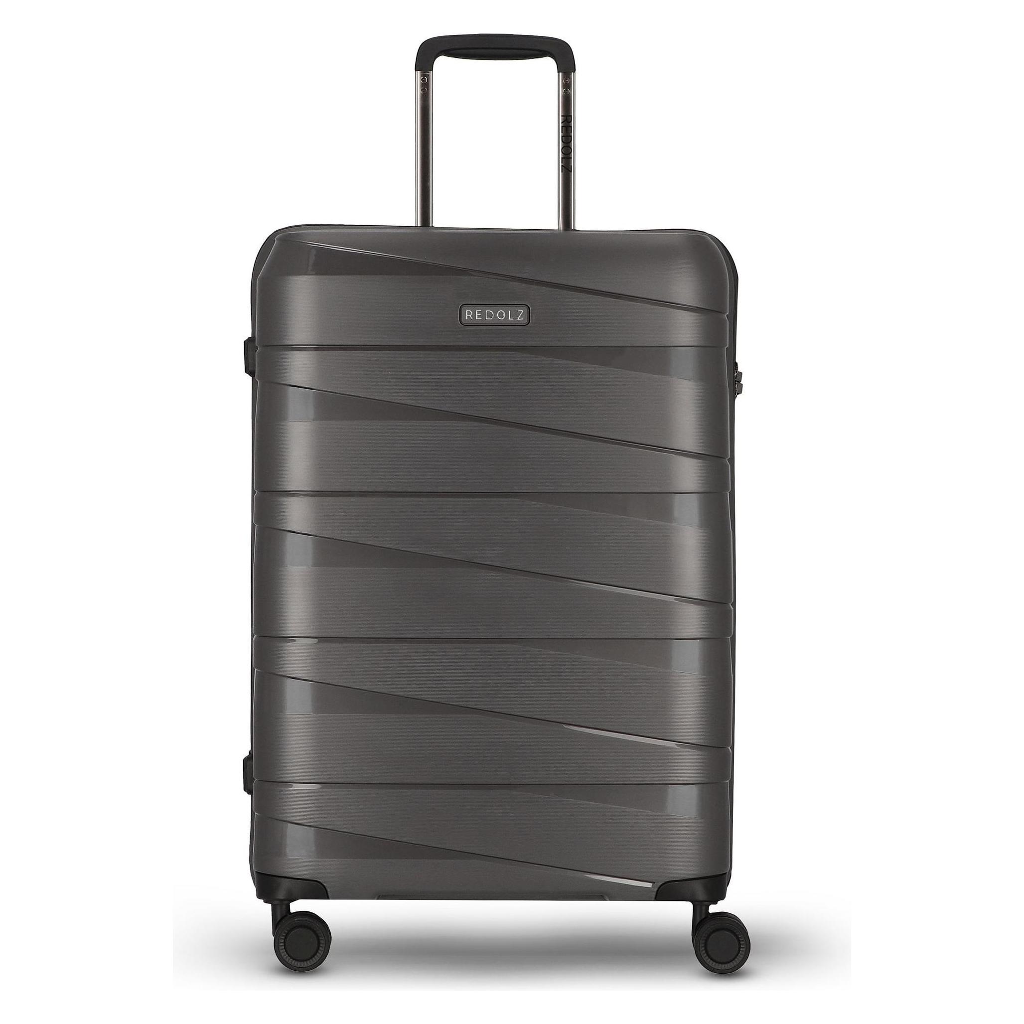 Redolz, Koffer, Essentials 10 Medium 4 Rollen Trolley 67 Cm, Grau, (73 l)