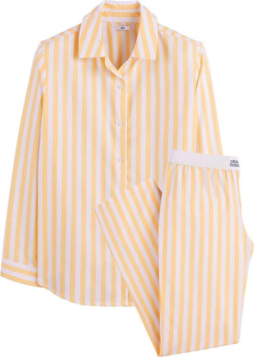 La Redoute Collections Pyjama rayé en popeline de coton