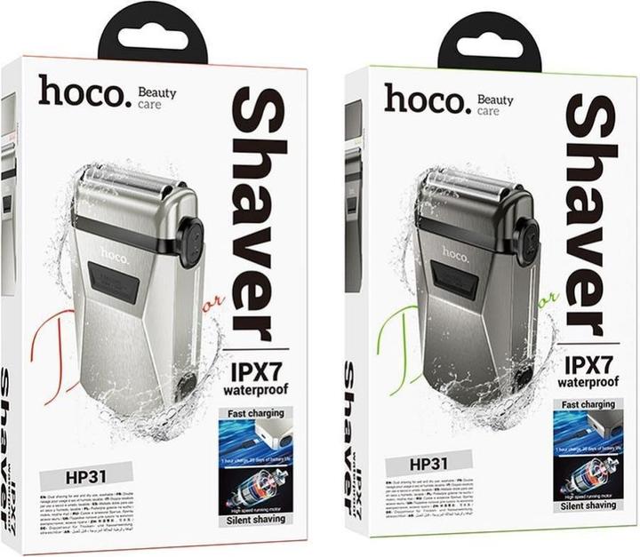 Produktbild Hoco Other zinc alloy double razor shaver IPX7 HP31 metal gray
