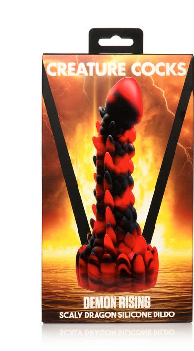 Produktbild Creature Cocks Demon Rising - Scaly Dragon Silicone Dildo/Black