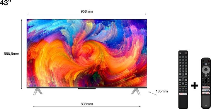 Actual product image TCL 43P638 (43", LED, 4K, 2022)