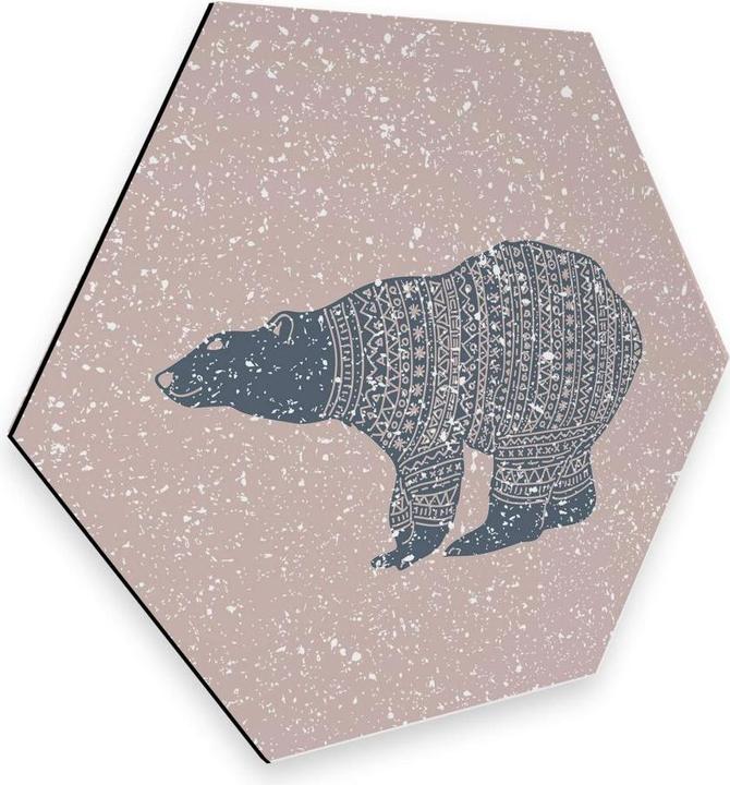 Produktbild Trenddeko Polarbär Blau (75 x 65 cm)