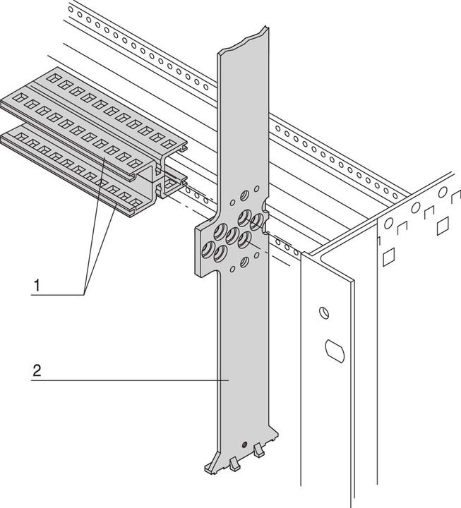 Produktbild Schroff Strebe 6 HE für gemischten Ausbau - STREBE 6HE