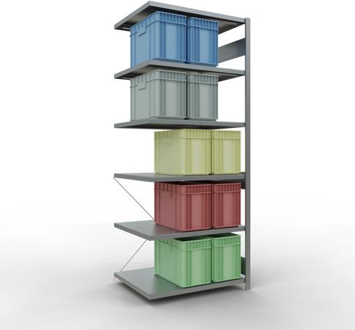 Immagine prodotto Schulte Lagertechnik Sistema di alloggiamento MULTIplus250 senza bulloni e con staffa a croce