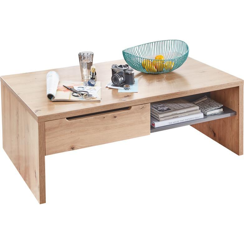 Thumbnail - Innostyle, Couchtisch + Beistelltisch, Memphis Couchtisch Holzwerkstoff Artisan Eiche Optik/Graphit (110 x 65 cm)