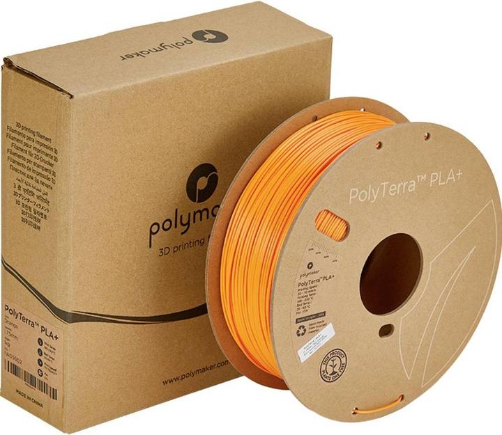 Produktbild Polymaker PolyTerra PLA+ Orange 1.75mm 1kg (PLA+, 1.75 mm, 1000 g)