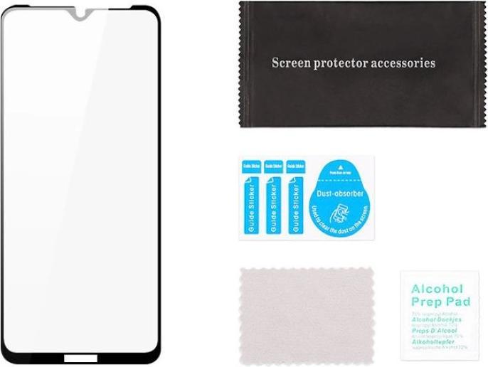 Actual product image Dux Ducis 10D Tempered Glass Tough Screen Protector Full Coveraged with Frame for Nokia 1.4 transparent (Nokia 1.4)